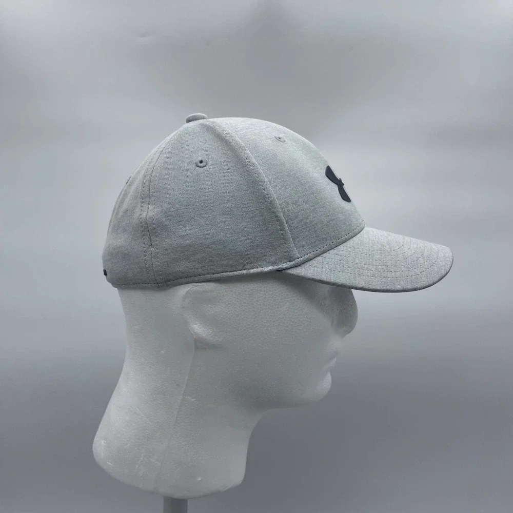 Under Armour UA Pro Fit Mens S/M Gray Stretch Fit Baseball Cap Athletic Hat